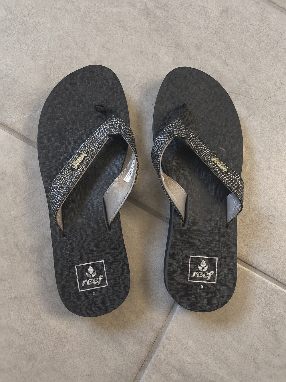 Reef Women's Black Flip Flop Sandals